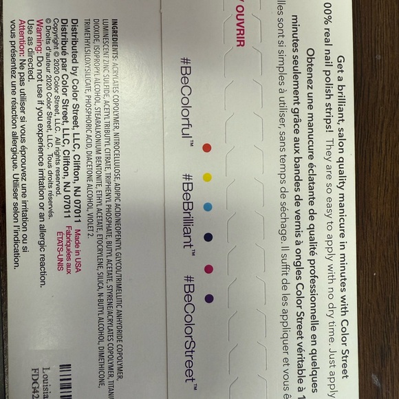 LSU Color Street Collegiate Collection Press-On Nails - Purple and Gold - Picture 3 of 3